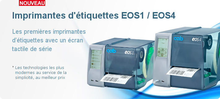 Imprimantes d'étiquettes EOS1 et EOS4