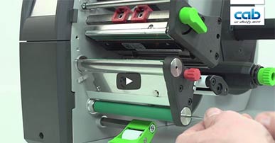 cab SQUIX: Changing print roller