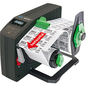 Label dispenser HS - Horizontal dispensing direction