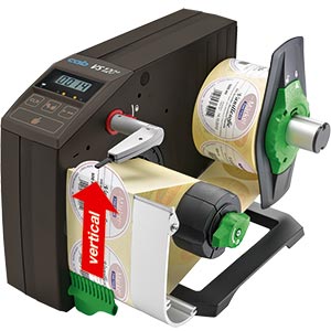 Label dispenser VS - Vertical dispensing direction