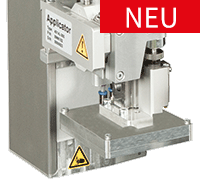 Applikatoren für Hermes Q zum automatischen Anrollen, Anblasen oder Andrücken auf Ihre unterschiedlichen Produkte und Verpackungen.