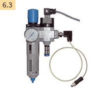 Air pressure regulation unit with additional main valve