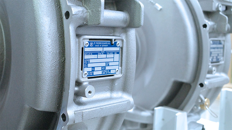 Typenschild ZF Getriebe