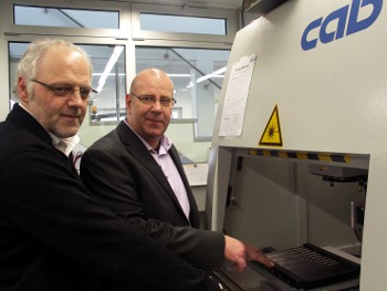Jens Heidel (cab Produkttechnik GmbH & Co. KG), Michael Hüser (EITEC GmbH & Co. KG)