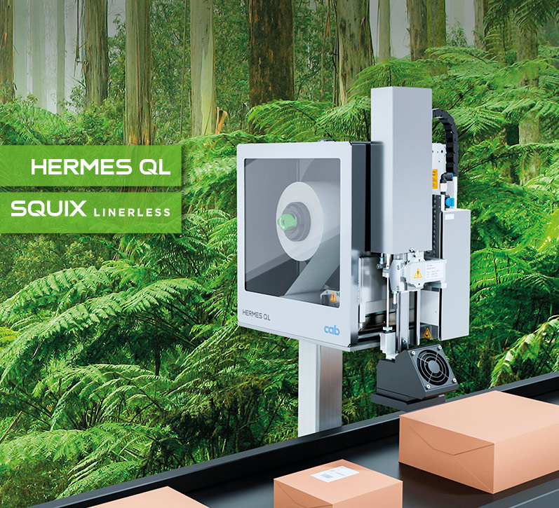 cab linerless print and apply systems