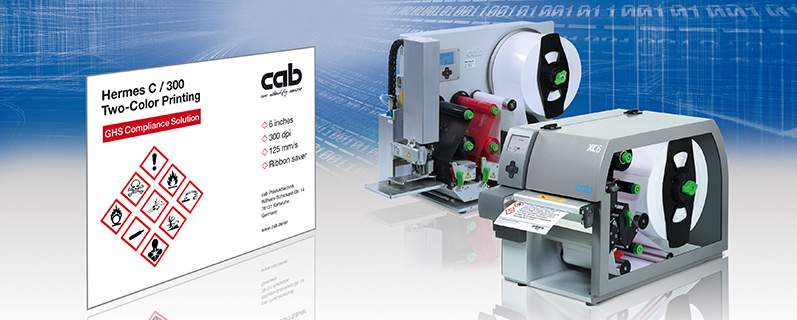 Two-color label printers by cab