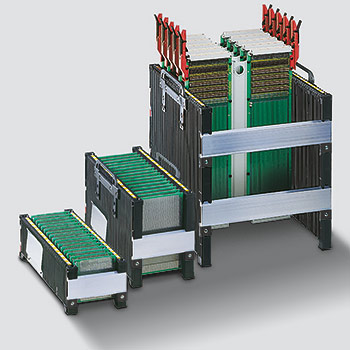 Almacenes para placas de circuito de 100, 180 y 300 mm de altura