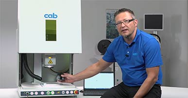 Video: cab XENO 1 Kcompact all-in-one laser marking system