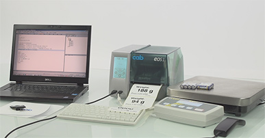Label printer EOS in stand-alone operation