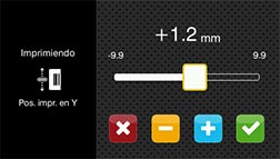 Posición de impresión en Y