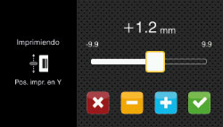 Posición de impresión en Y