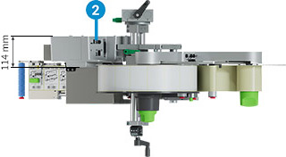 Labeling head IXOR with print module PX QS from above