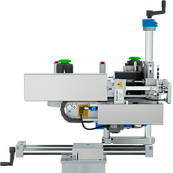 Unit retainers adjustable by spindle