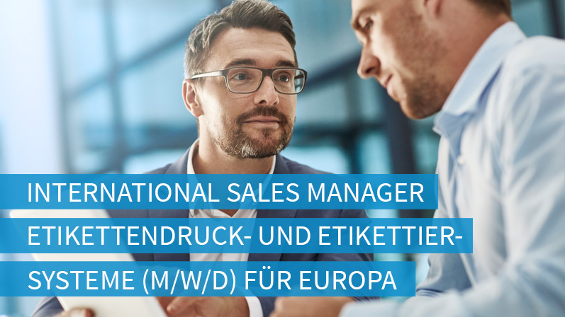 Stellenangebot: International Sales Manager Etikettendruck- und Etikettiersysteme (m/w/d) für Europa in Karlsruhe